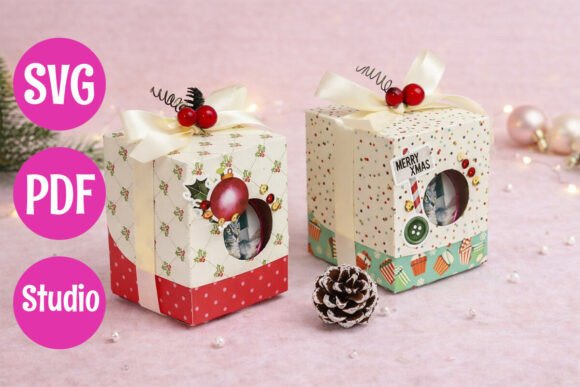 3D SVG Christmas Ornament Box for Festive Branding