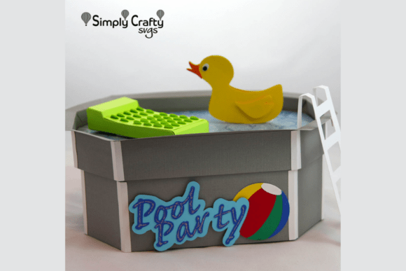 3D SVG Pool Box for Summer Content