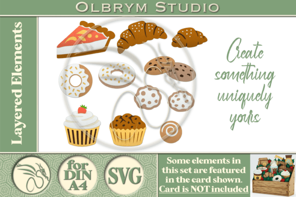 Bakery Layered SVG Elements Set
