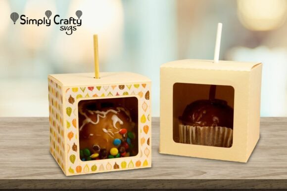 Candy Apple Box SVG: A 3D SVG for Fall Packaging