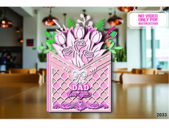 Father's Day 3D SVG: Envelope Pop-Up Card Review