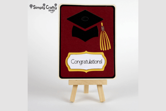 Grad Hat Card SVG: A 3D SVG for School Crafts