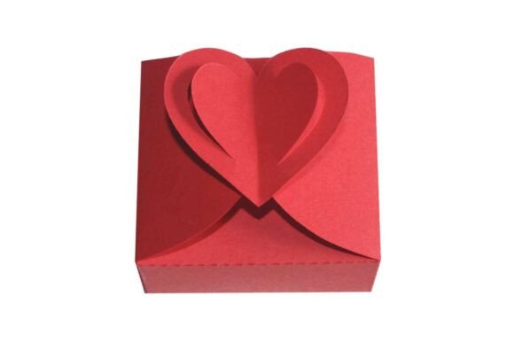Heart Closure Party Favoour Gift Box: 3D SVG for Valentine S Day