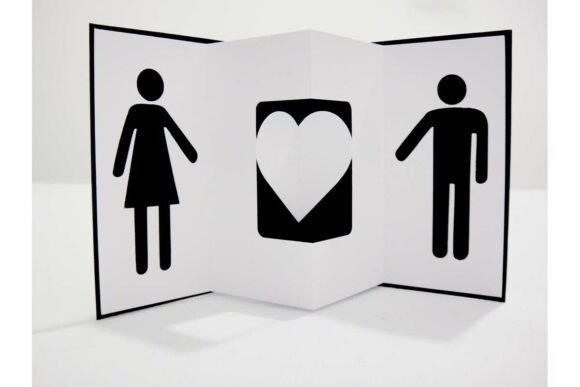 Male Female Signs Heart Pop Up Card: A 3D SVG Review
