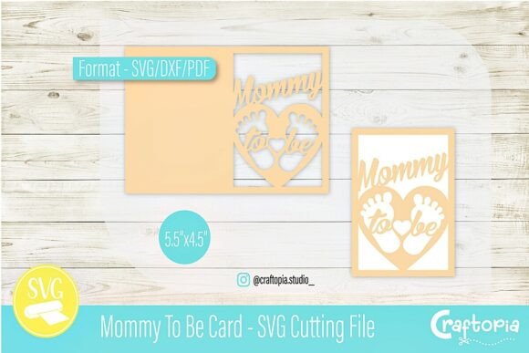 Mommy to Be Card: 3D SVG for Greeting Cards