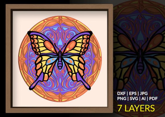 Review: Art Nouveau Butterfly Mandala Shadow Box