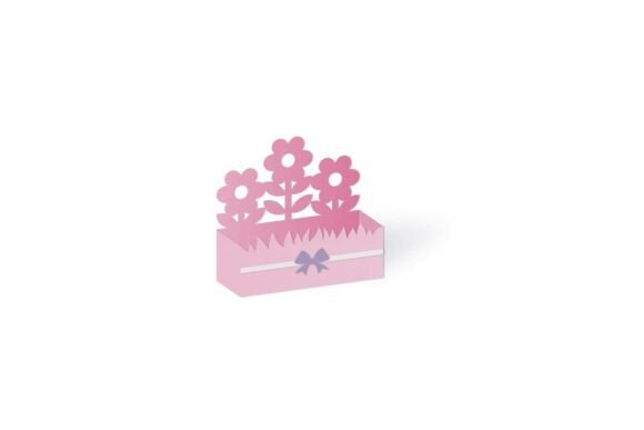 Spring Daisies 3D SVG Tray Favour Box