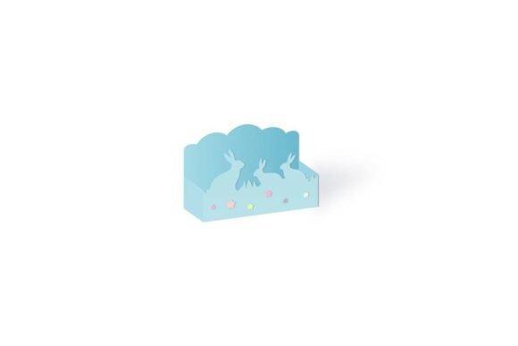 Spring Rabbits Tray Favour Bag Box 3D SVG Review